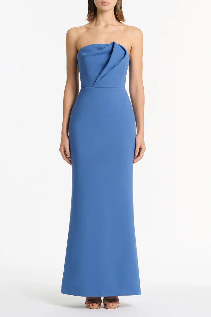 ATLAS CREPE SCULPTURAL GOWN | Carla Zampatti