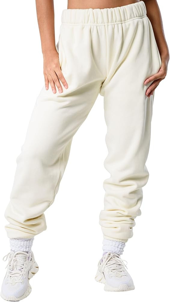 Kamo Fitness CozyTec High-Waisted Sweatpants for Women Baggy: Comfy Lounge Pants with Pockets Cra... | Amazon (US)