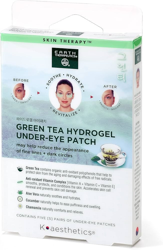 Earth Therapeutics Hydrogel Under-Eye Recovery Patch - – Reduce Wrinkles, Puffy Eyes, Dark Circ... | Amazon (US)