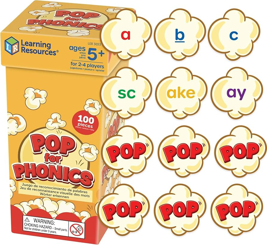 Learning Resources POP for Phonics - Learn to Read Phonics Flash Cards, Kindergarten Learning Gam... | Amazon (US)