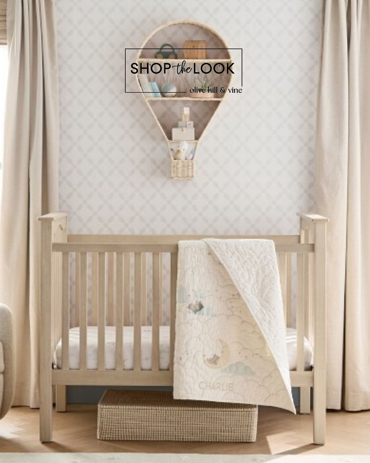 Bring wonder and comfort into their nursery. Quilted moons, rattan hot-air balloons, and blackout panels create a space that feels dreamy, polished, and ready for sweet dreams and bright beginnings.  

 

#LTKHome #LTKBaby #LTKBump
