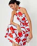 Floral Halter Maxi Dress | Ann Taylor (US)