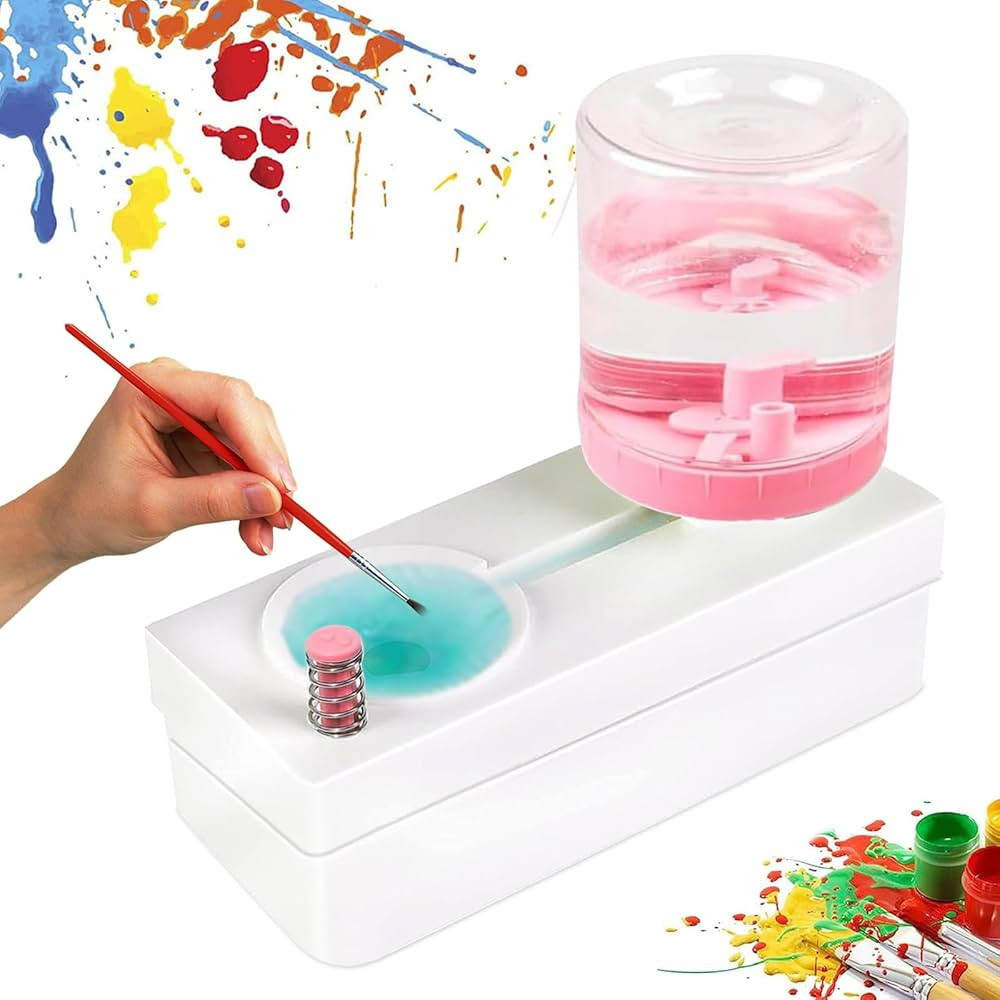 2023 New Paint Brush Cleaner Brush Rinser Paint Brush Cleaner Paint Brush Rinser with Drain Paint... | Amazon (US)