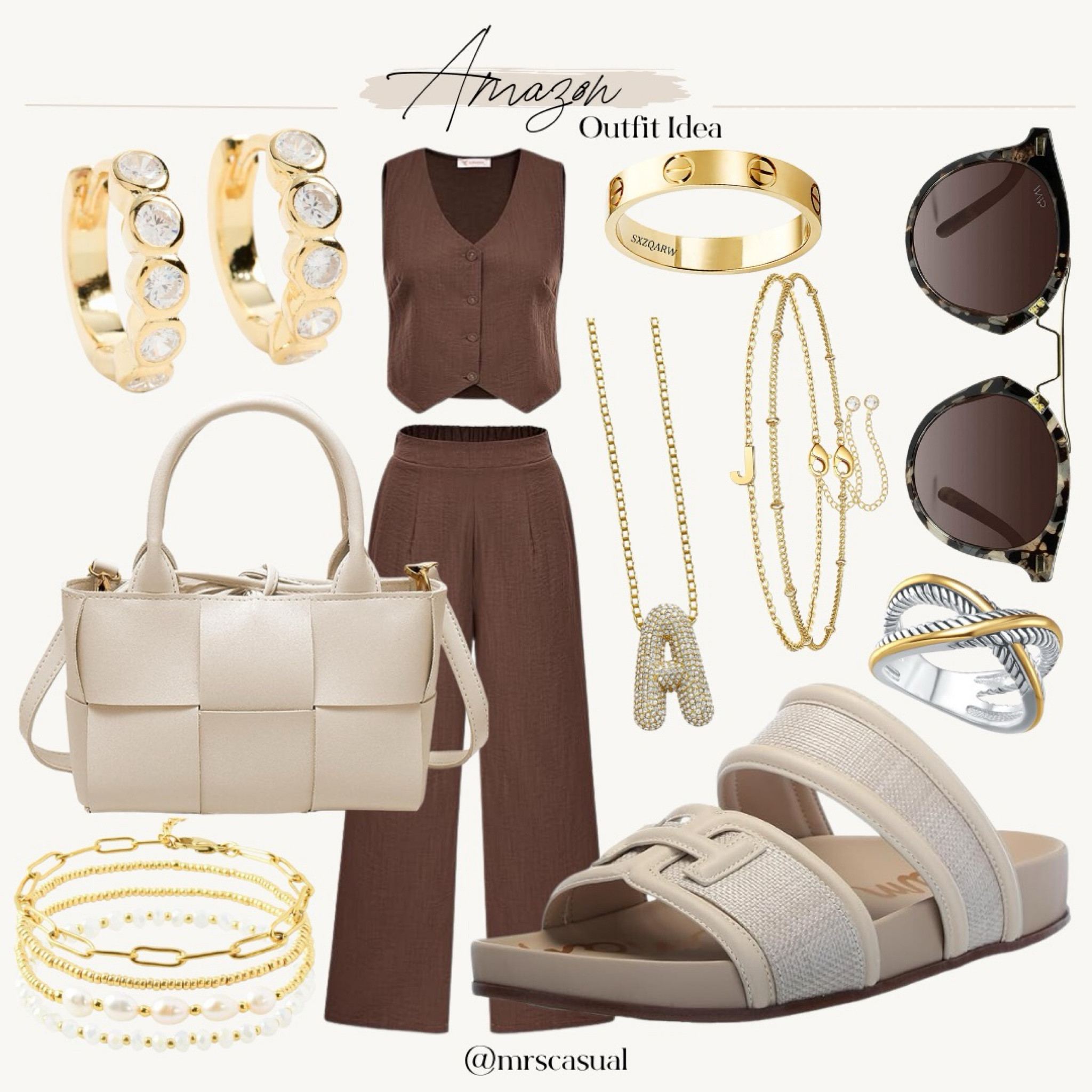 Amazon vest matching pants set. Available in a bunch of colors. Summer find 

#LTKFindsUnder100 #LTKStyleTip #LTKOver40