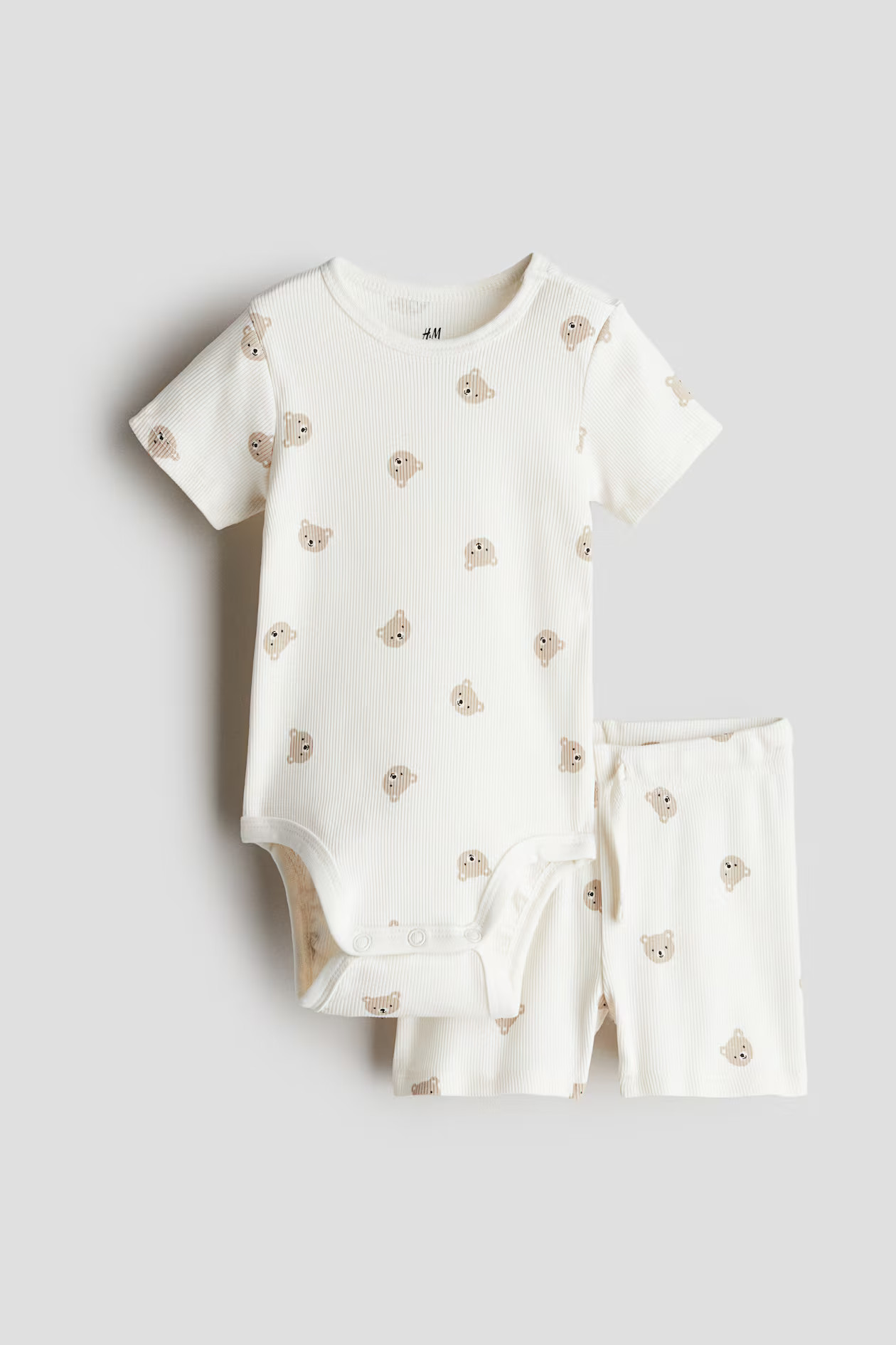 2-piece Ribbed Cotton Set | H&M (US + CA)