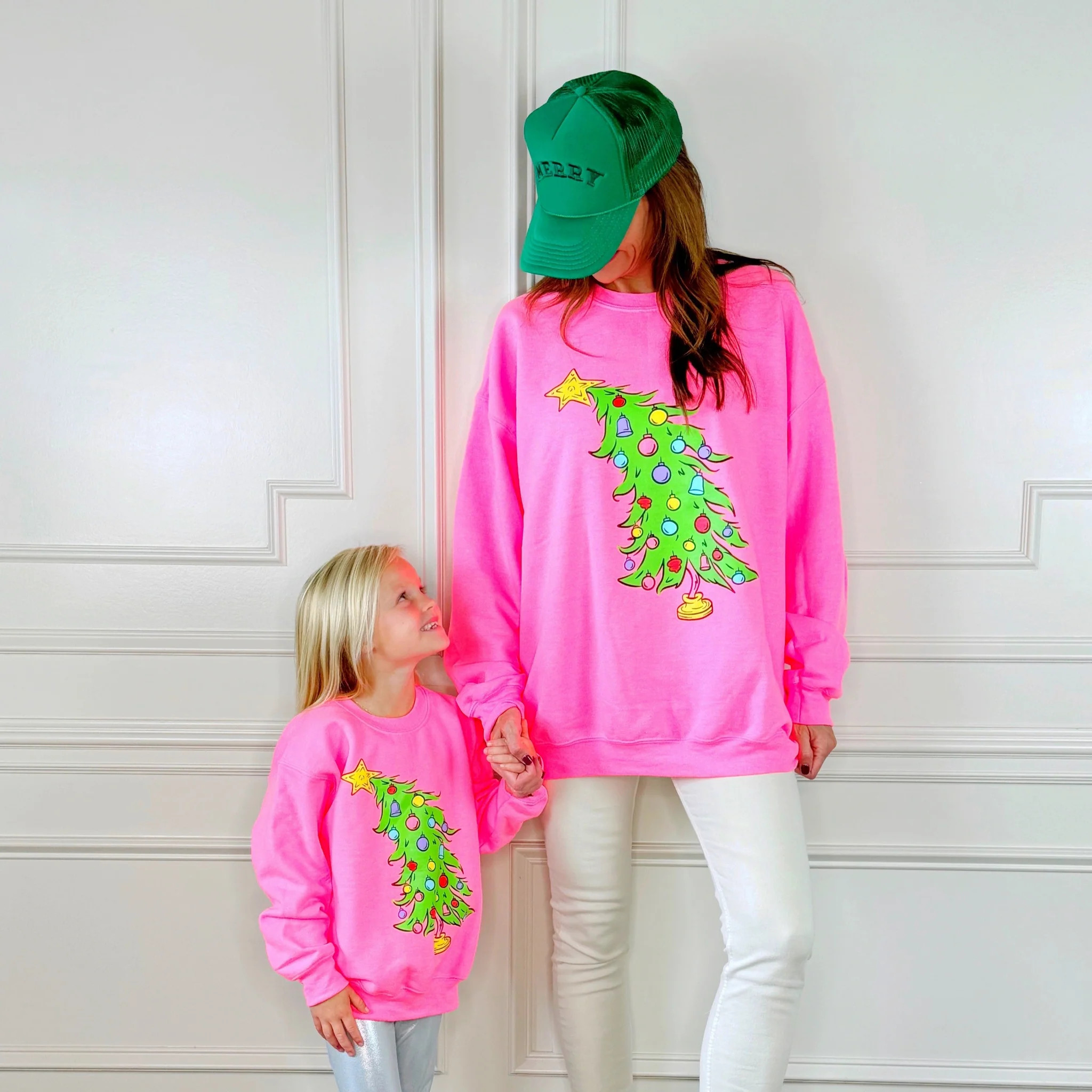 Grinch Tree Youth & Adult Sweatshirt | Poppy & Pine