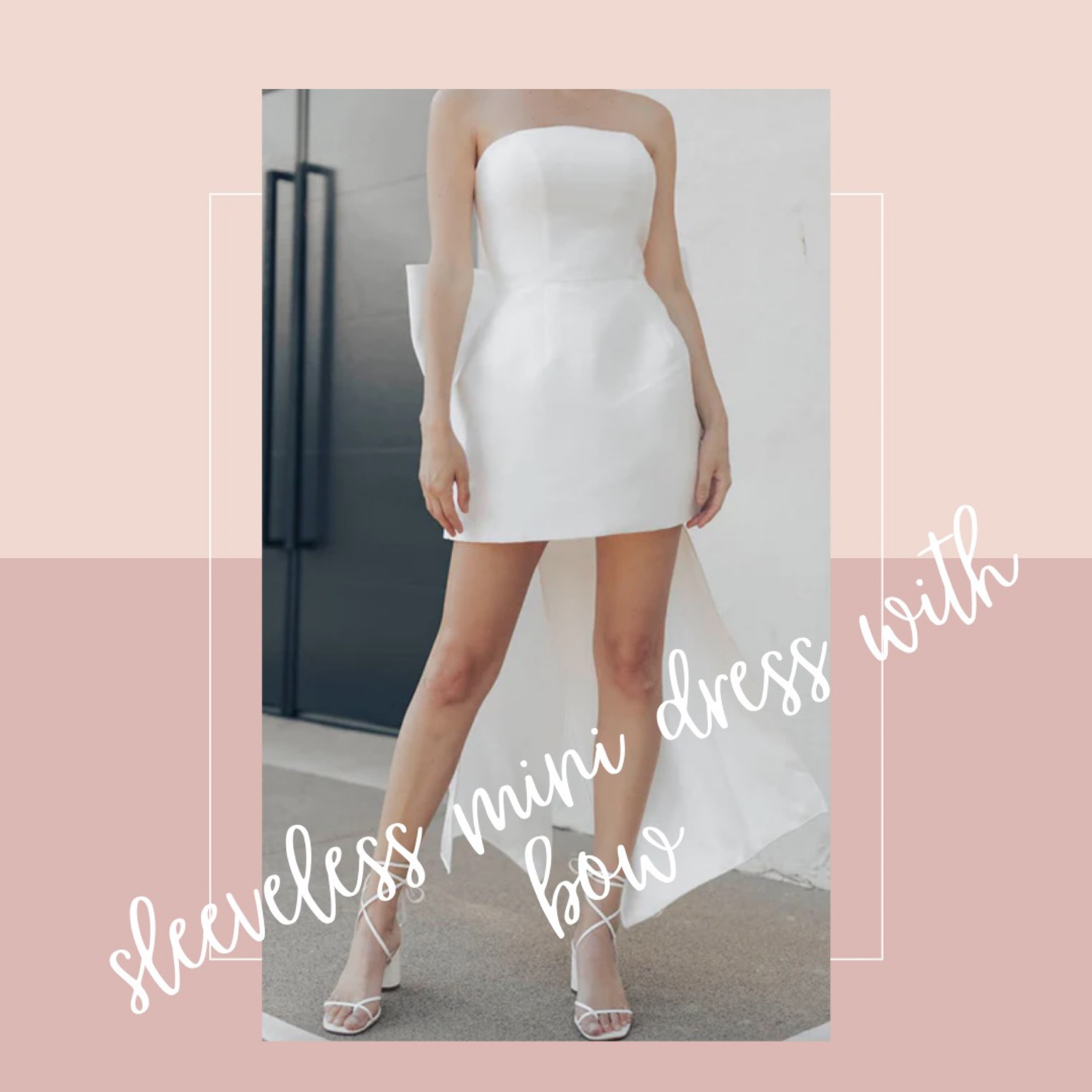 Obsessed with this beautiful strapless mini white dress with a large bow detail on the back! I’m loving the bow trend going on right now 😍

#LTKwedding #LTKunder50