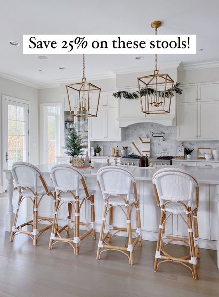 Save 25% on these bar stools from Serena and Lily with code GRATITUDE  Bar stools, counter stools, Christmas decor, holiday home decor 

#LTKsalealert #LTKhome #LTKHoliday