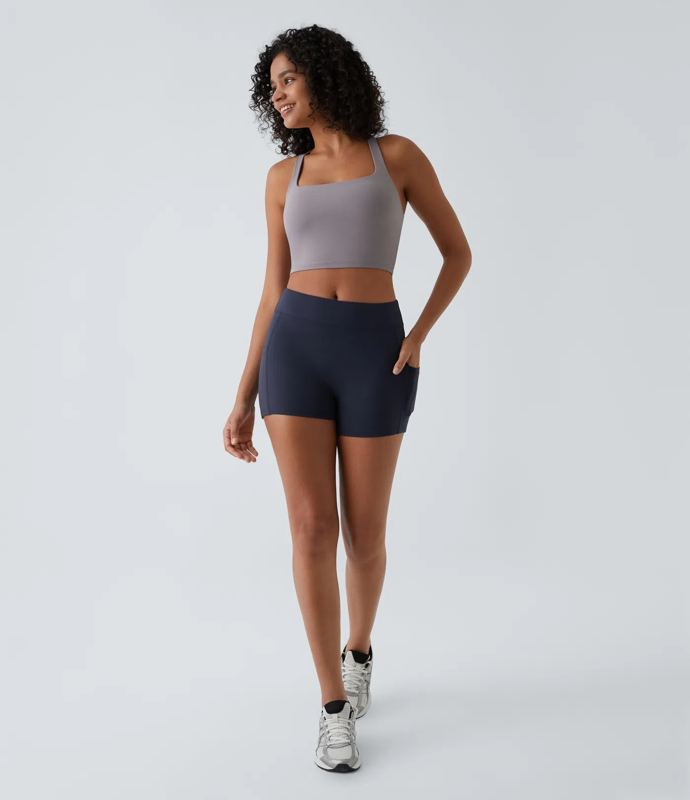 Women’s SoftlyZero™ Airy High Waisted Pocket Plain Cool Touch Yoga Shorts 3.5"-UPF50+ - Halar... | HALARA