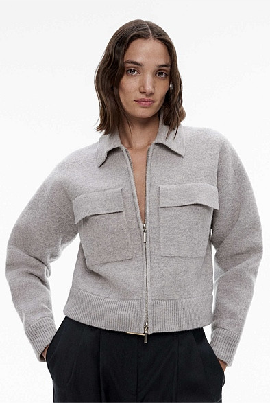 Wool Knit Bomber | Witchery (AU)