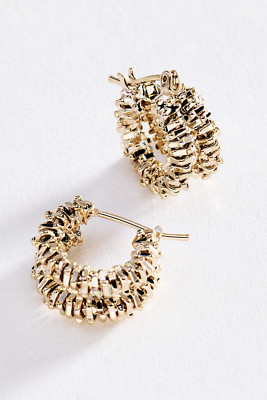 Textured Double Hoop Earrings | Anthropologie (US)