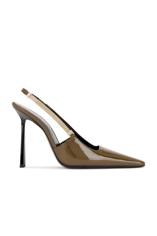 Saint Laurent PUMPS BLAKE in Amber Green - Olive. Size 38.5 (also in 38). | FWRD 