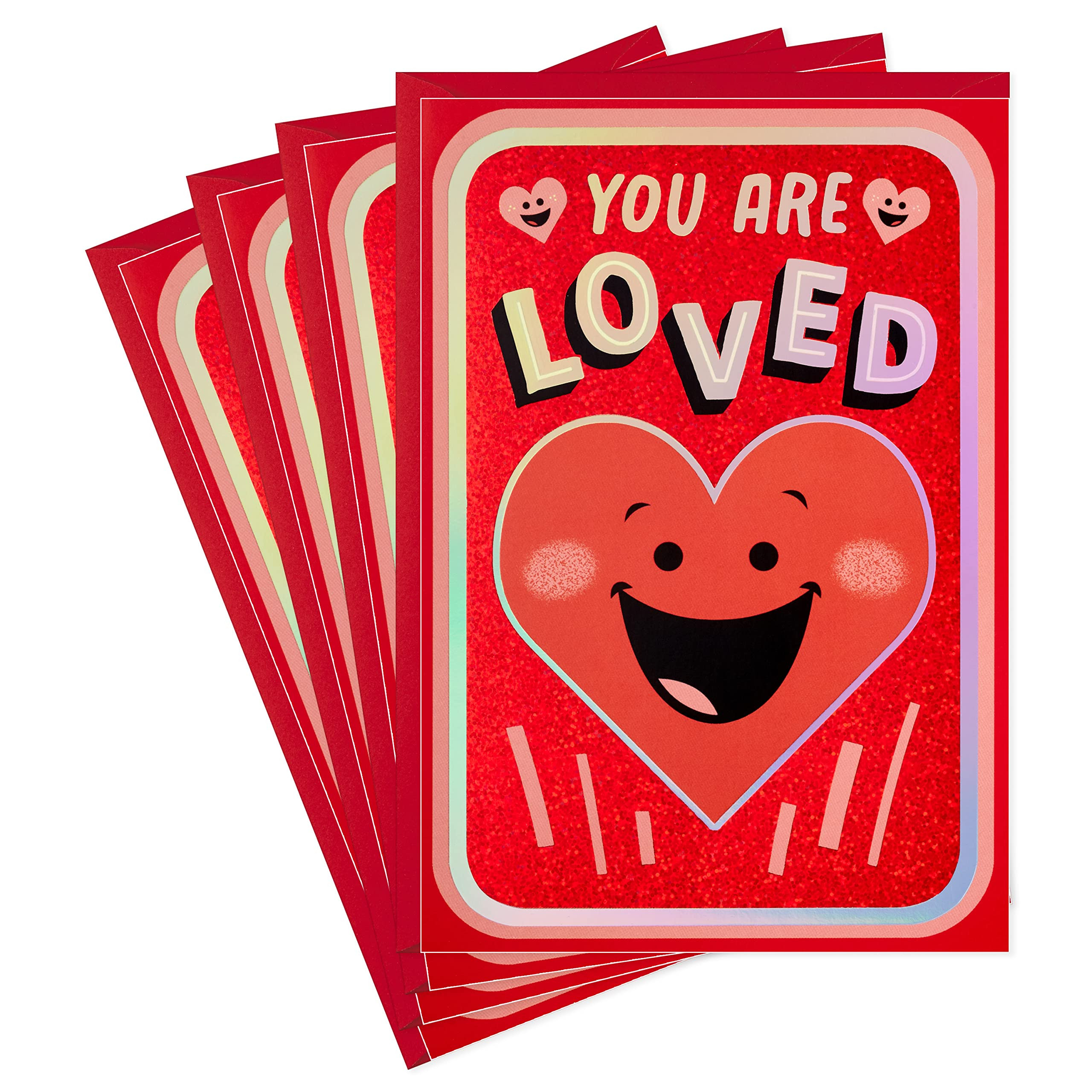 Hallmark Shoebox Pack of 4 Valentines Day Cards (You Are Loved) | Amazon (US)