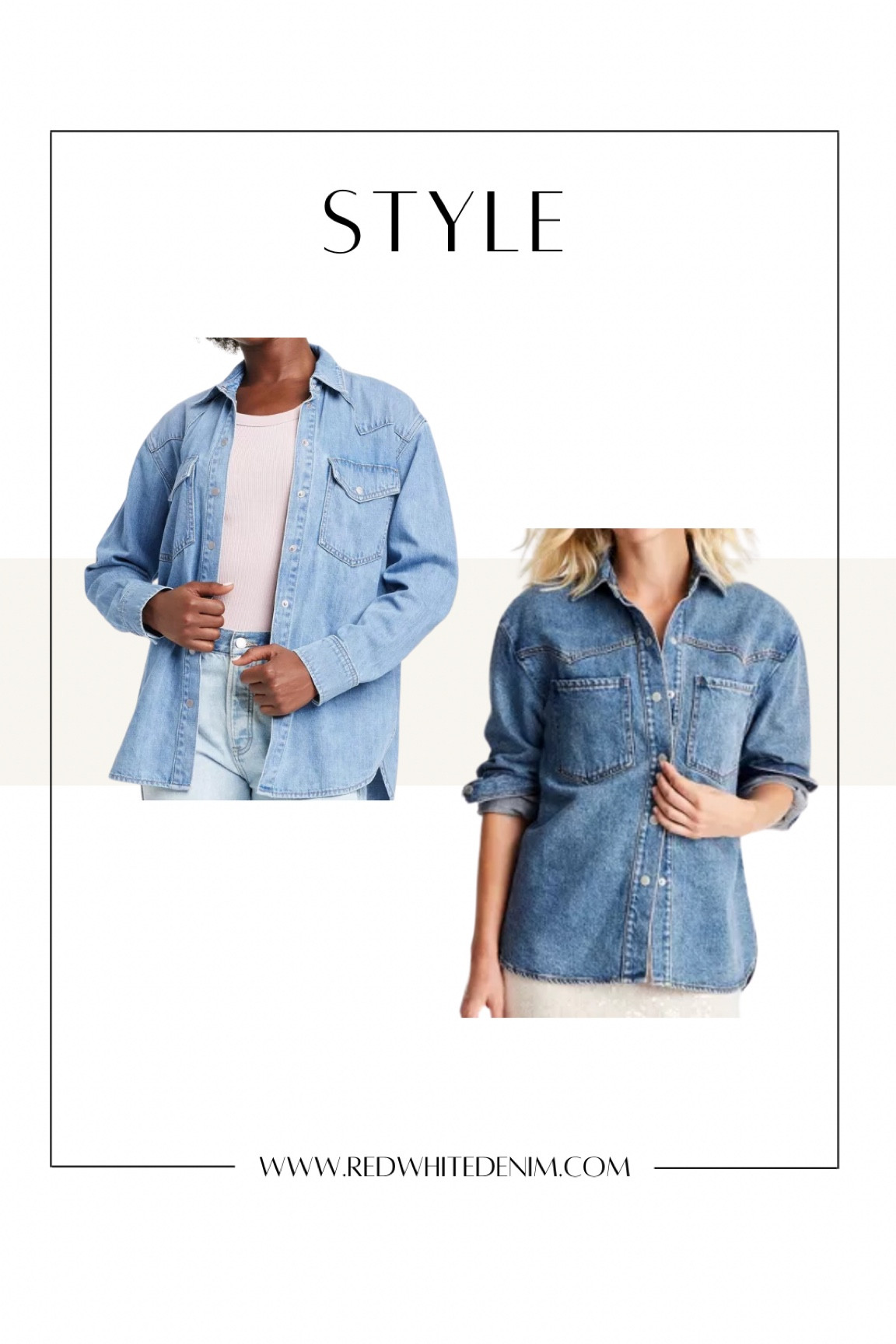 Target denim shirt jackets shackets under $50