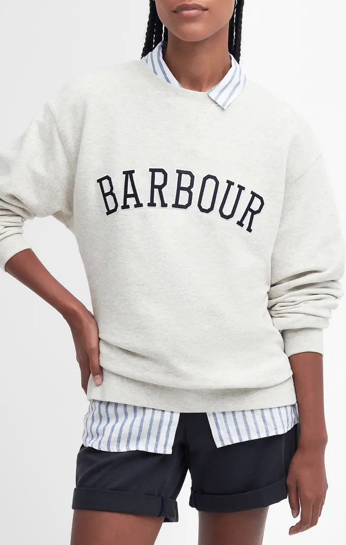 Barbour Northumb Cotton Sweatshirt | Nordstrom | Nordstrom