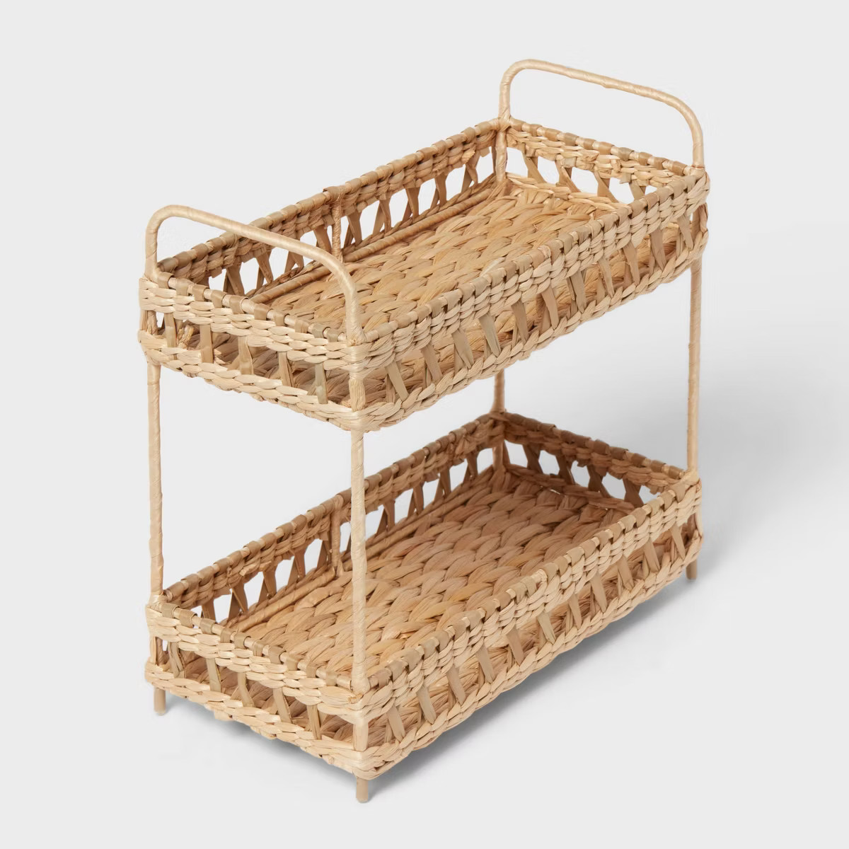 Natural Woven Tiered Tray Organizer - Threshold™ | Target