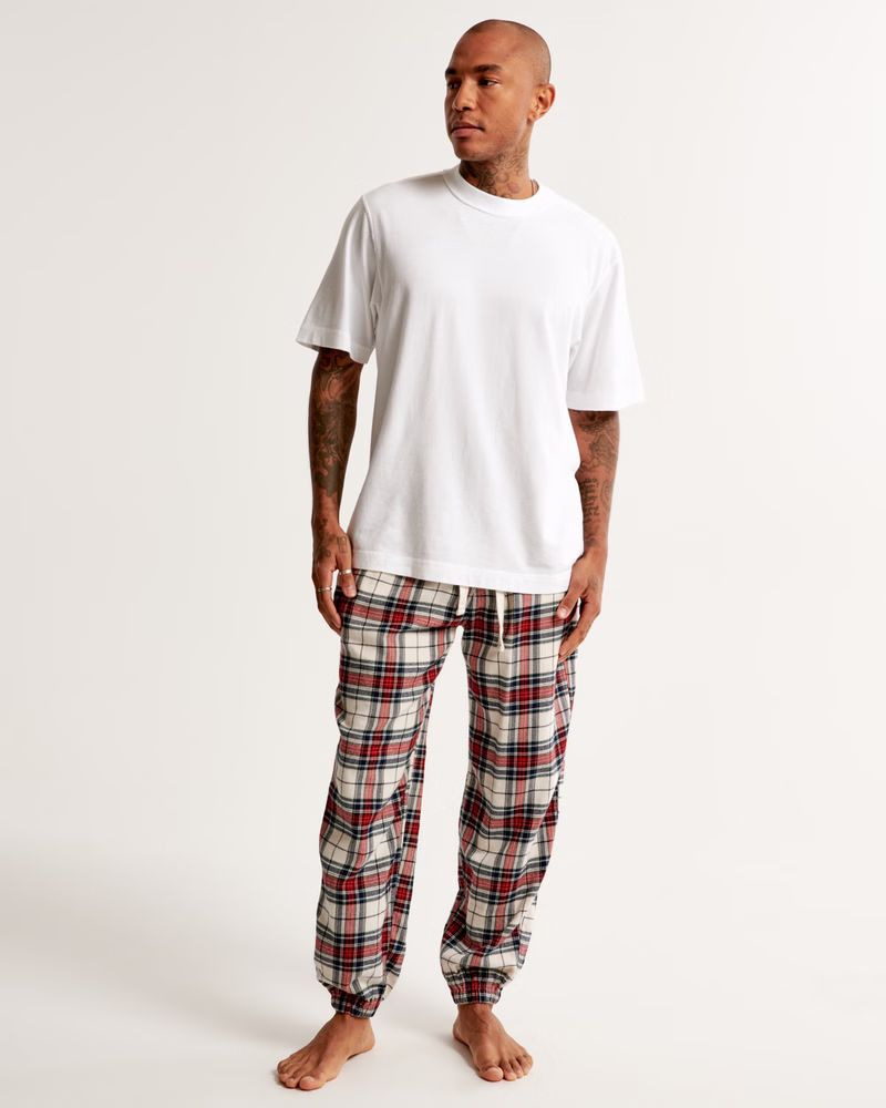 Men's Flannel Sleep Jogger | Men's | Abercrombie.com | Abercrombie & Fitch (US)