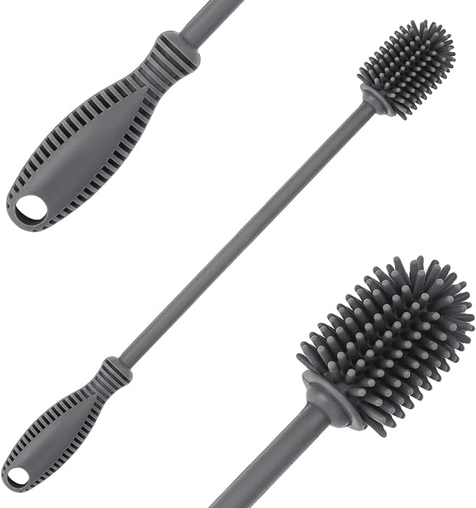 ddLUCK Silicone Bottle Cleaning Brush with Long Handle, 31cm Water Bottle Cleaner for Baby Bottle... | Amazon (UK)