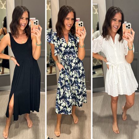 @target circle event starts today #ad and the sales are SO good! Dresses are 30% off and I found several cute options for you. A full try on is happening in my IG stories today. #targetpartner #target #targetcircleweek @targetstyle 

Black - small
Floral - small
White - xs 

#LTKstyletip #LTKfindsunder50 #LTKsalealert