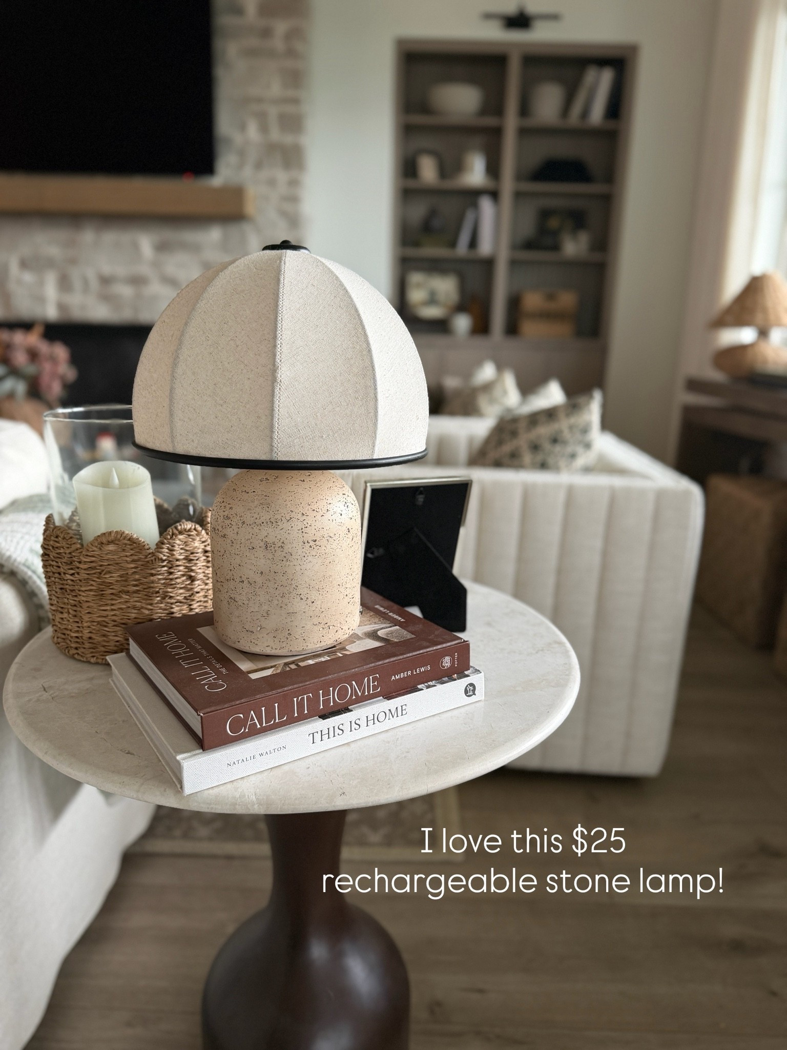 Literally the perfect lamp, and it’s from Walmart?! It’s rechargeable so you can put it anywhere that you don’t have a plug.

#LTKHome