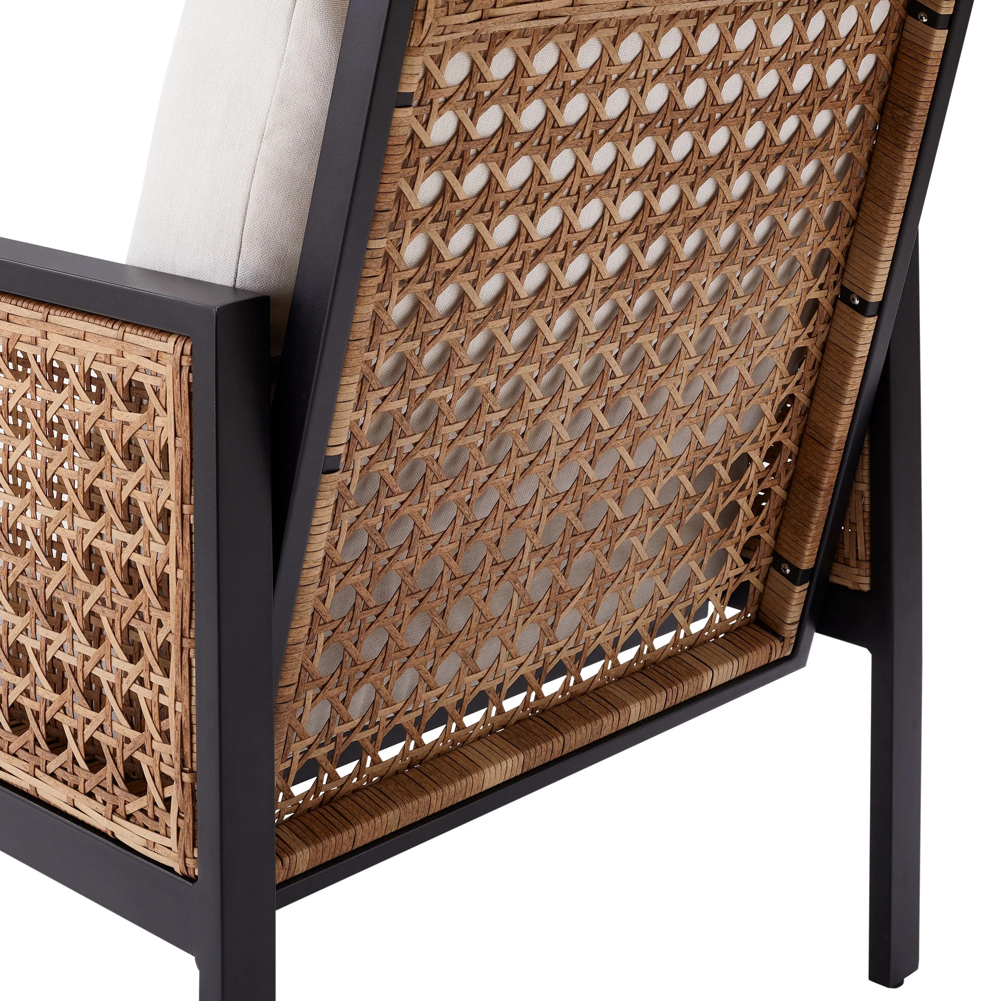 Better Homes & Gardens Cararra Springs 4-Piece Outdoor Chat Set, Black Steel | Walmart (US)