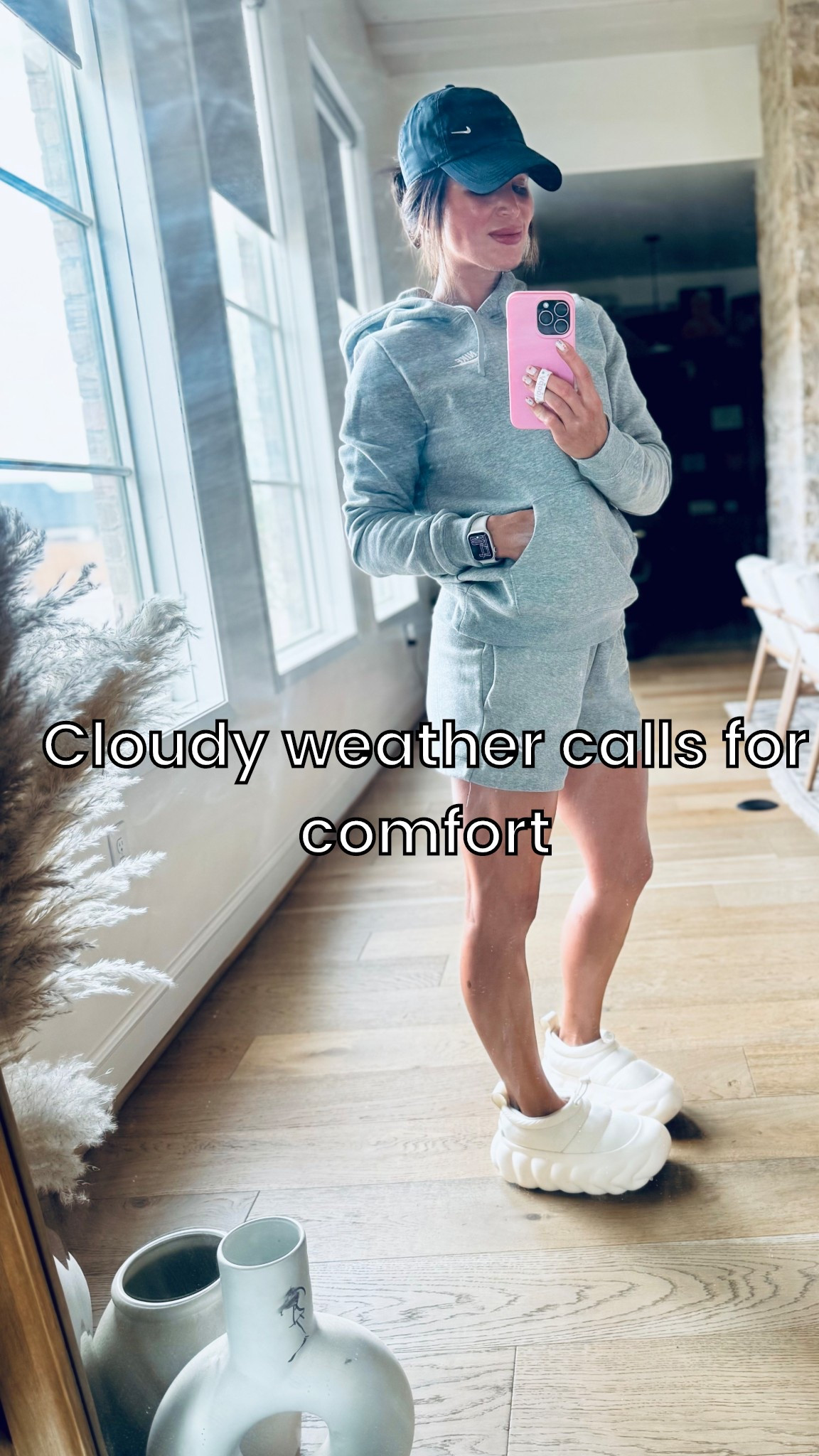 Cloudy spring mornings = living in my Nike fleece set + cloud-level comfort ☁️

This set is that girl—soft, cozy, and still looks put together for school runs, errands, or pretending I have my life together 😂
Paired with my chunky cloud crocs because obviously we’re choosing comfort AND vibes today.

#LTKootd