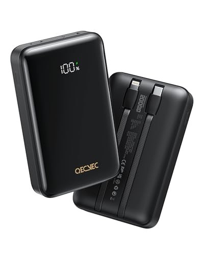 Portable Charger 20000mAh, 22.5W Power Bank Fast Charging, High Capacity Cell Phone Portable Power Banks with for iPhone, Samsung, Android etc, Travel Essential (Black) | Amazon (US)