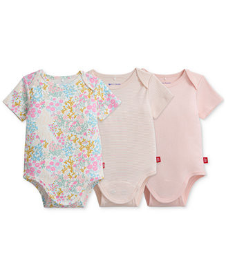 Baby Cotton Bodysuits, 3 Pack | Macy's
