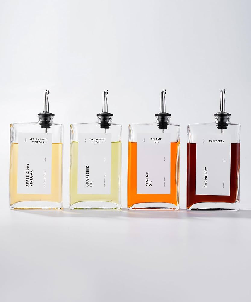 Olive Oil Dispenser for Kitchen, Cooking Oil Dispenser, Oil and Vinegar Dispenser Set, Olive Oil ... | Amazon (US)