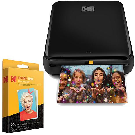 Kodak Step Wireless Photo Mini Printer, W/Zink Photo Paper (20 pack) - 21069463 | HSN | HSN
