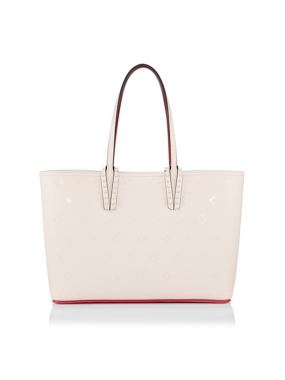 Women's Cabata Small Loubinthesky Leather Tote Bag - Leche | Saks Fifth Avenue