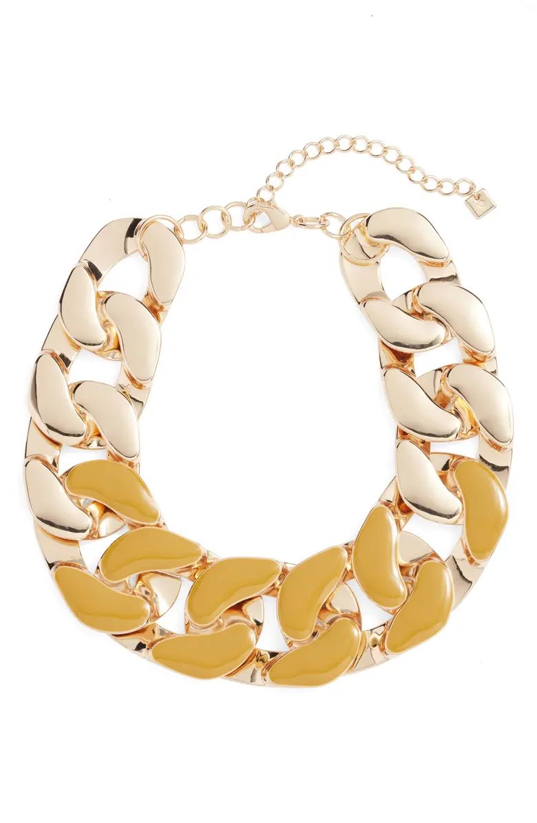 Jumbo Enamel Link Collar Necklace | Nordstrom