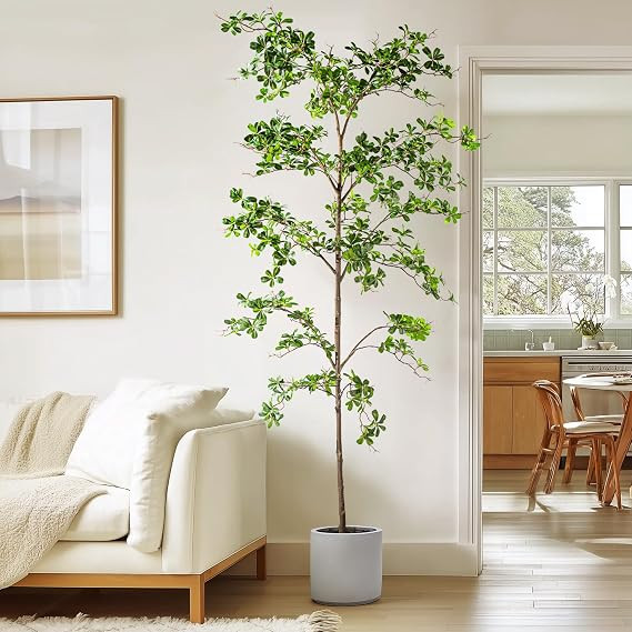 Faux Black Olive Tree 8ft, Faux Plants Indoor Large Tall Tree Artificial Shady Lady Tree with Nat... | Amazon (US)