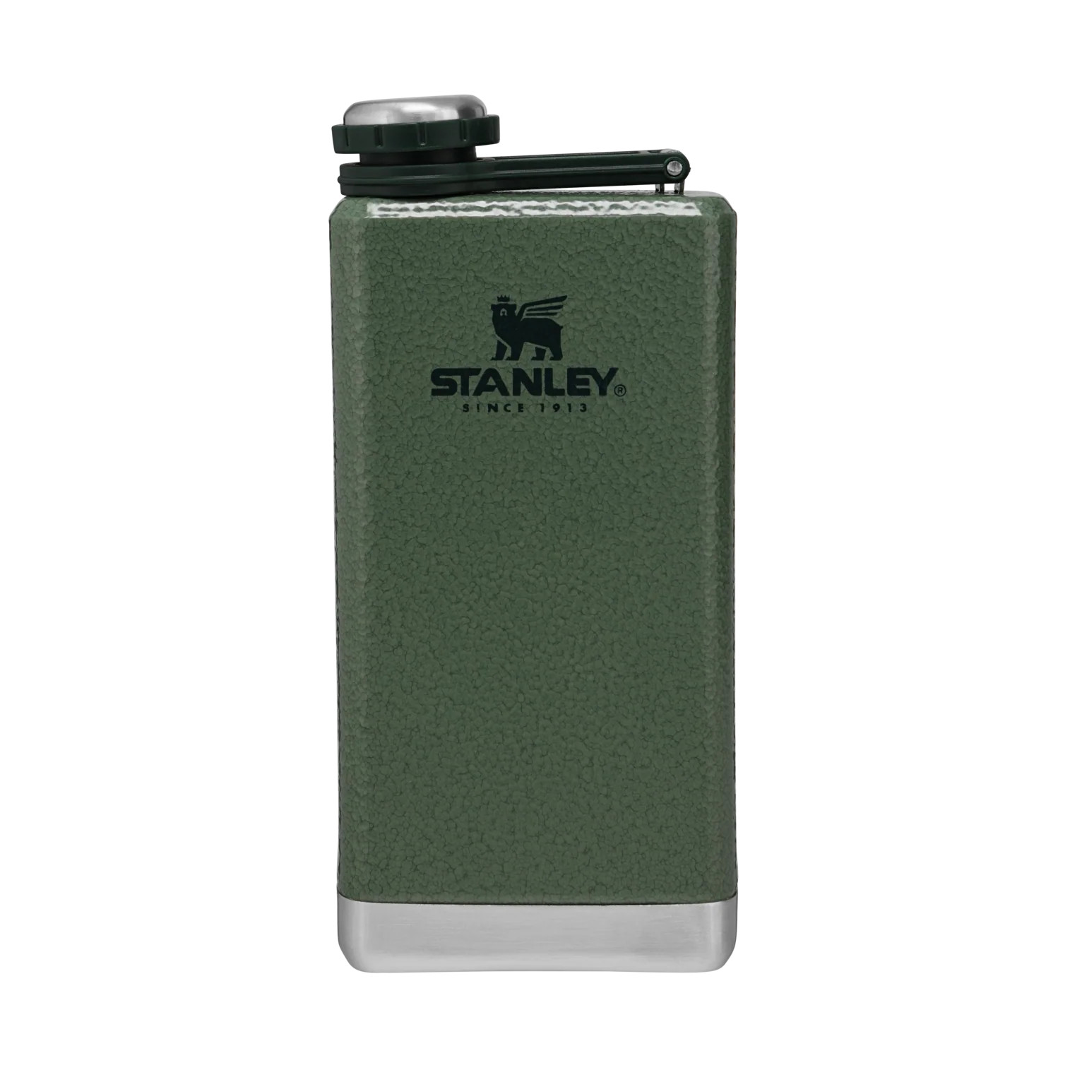 Classic Easy Fill Wide Mouth Flask | 8 OZ - Stanley Create Hammertone Green | Stanley 1913 (US)