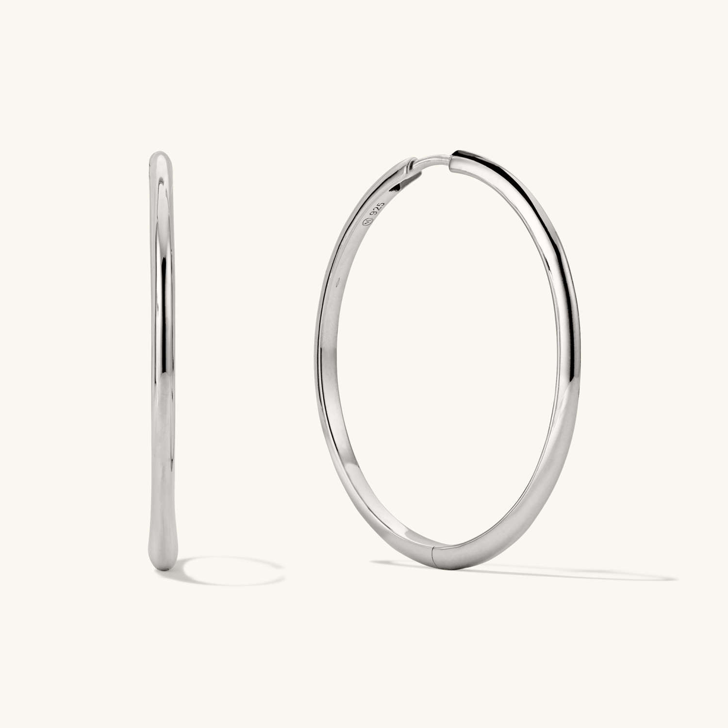 Tube Oversized Hoops | Mejuri (Global)