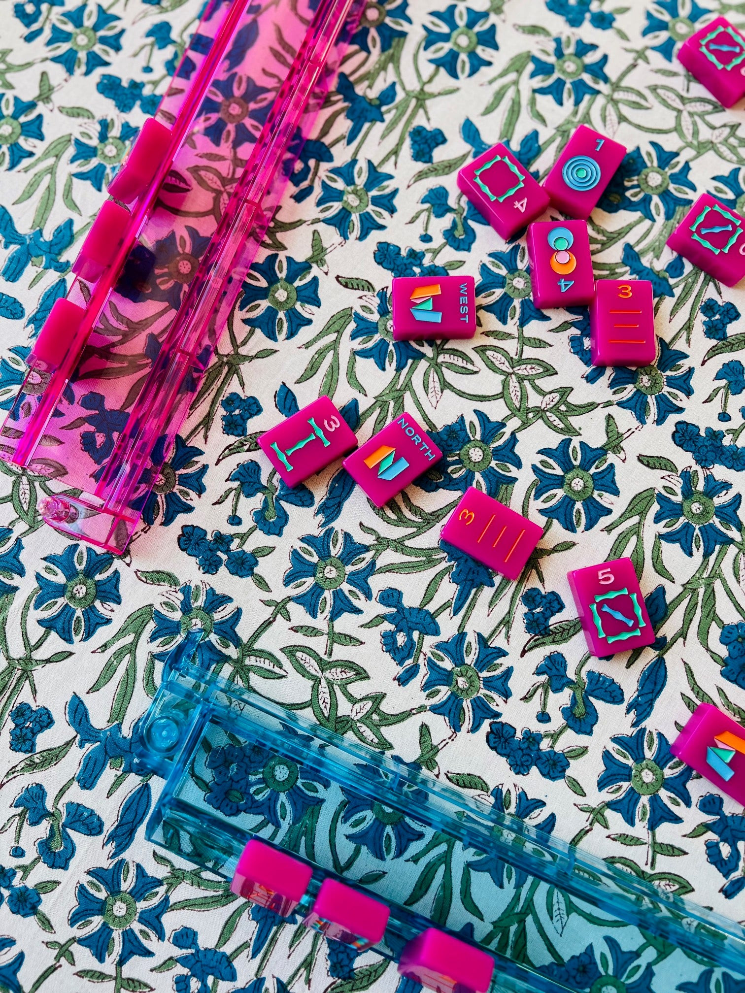 Pinwheel in Bluebird - 60"x60" Square | Christina Dickson Home