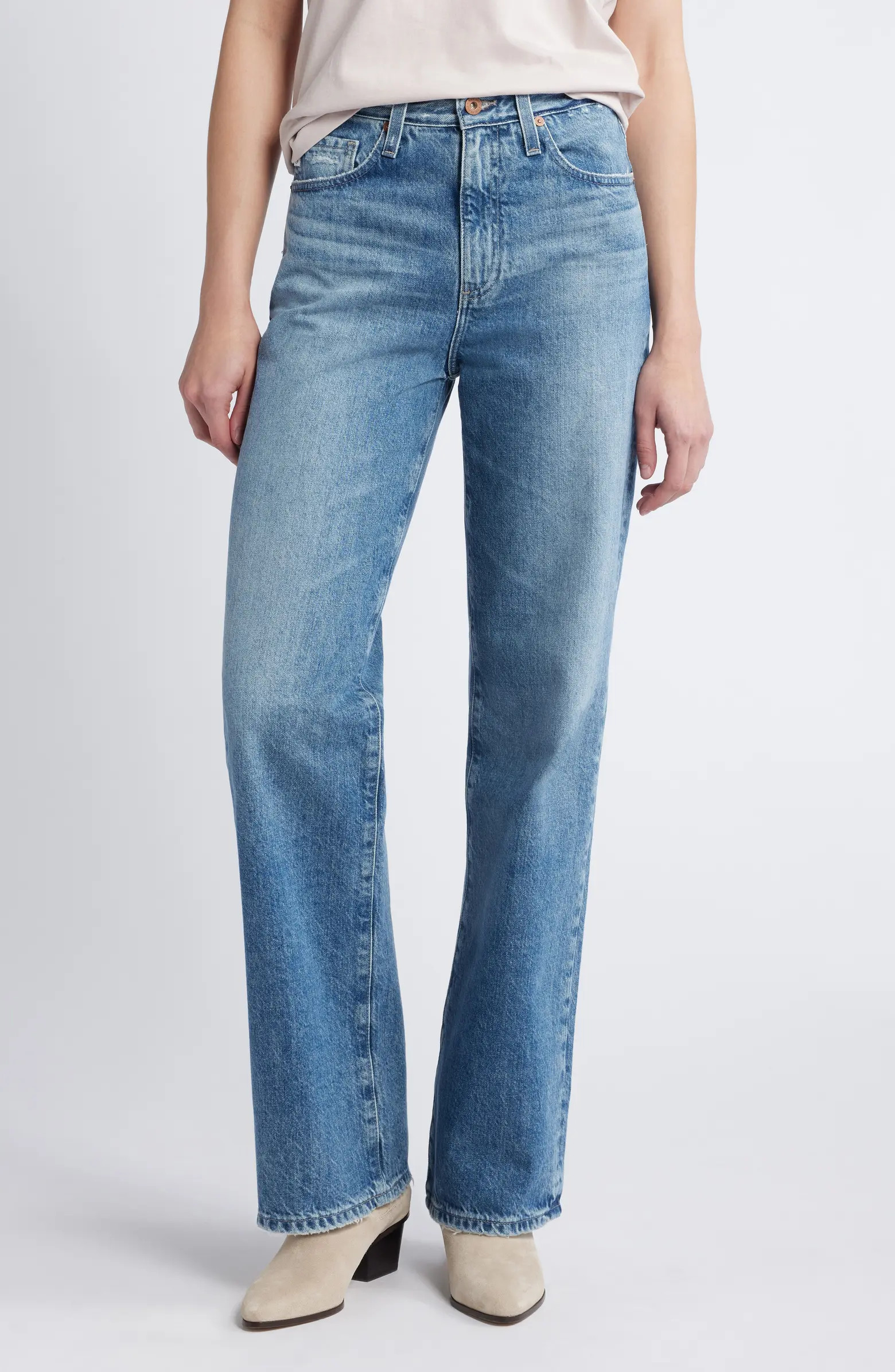 AG Kora High Waist Wide Leg Jeans | Nordstrom | Nordstrom