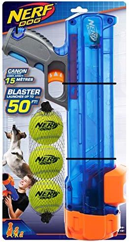 Nerf Dog Compact Tennis Ball Blaster Gift Set with 3 Balls, Great for Fetch, Hands-Free Reload, L... | Amazon (US)