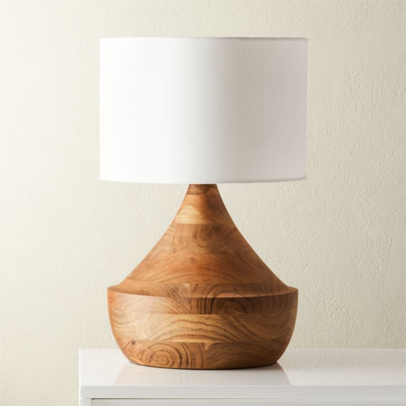 Atlas Natural Wood Table Lamp + Reviews | CB2 | CB2