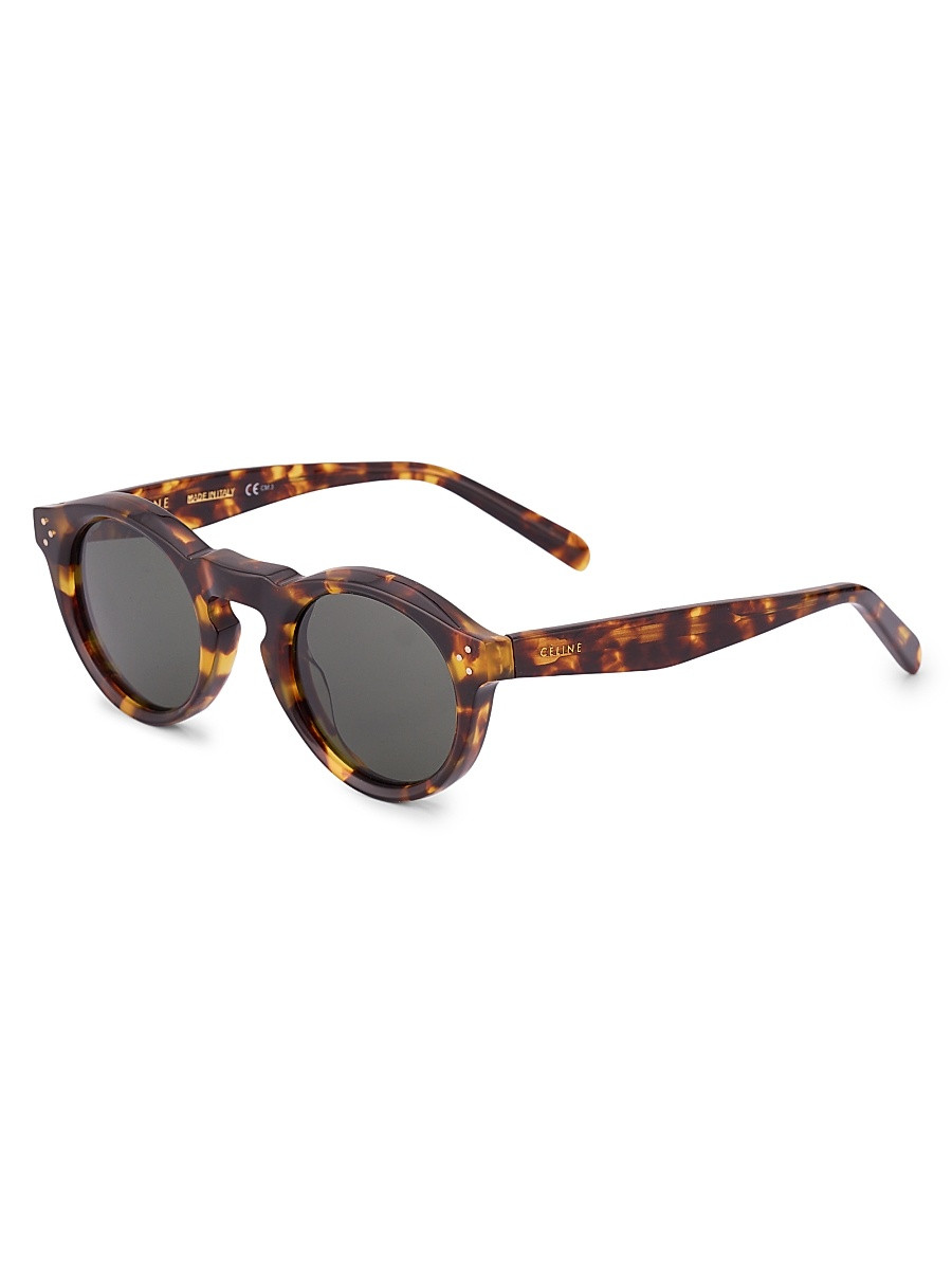 Women's 45MM Round Sunglasses - Navy | Saks Fifth Avenue
