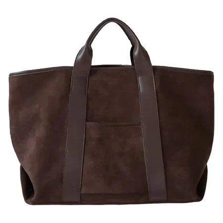 SUODUI Beauty&Makeup 2024 New Women S Bag Retro Suede Large Capacity Handbag Simple Fashion Tote Large Bag. Purse Lazy Tote Tote Drop Bag Tote Personal Care | Walmart (US)