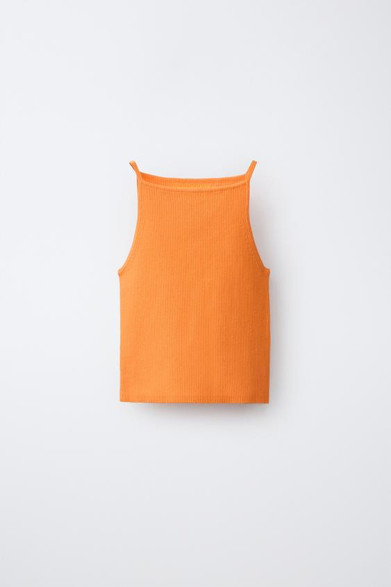 RIBBED KNIT TOP | Zara US