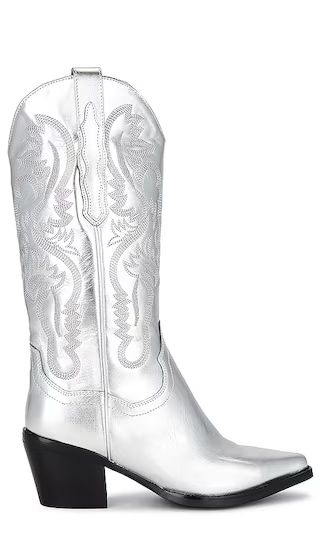 x REVOLVE The Kid Cowboy Boot in Silver | Revolve Clothing (Global)