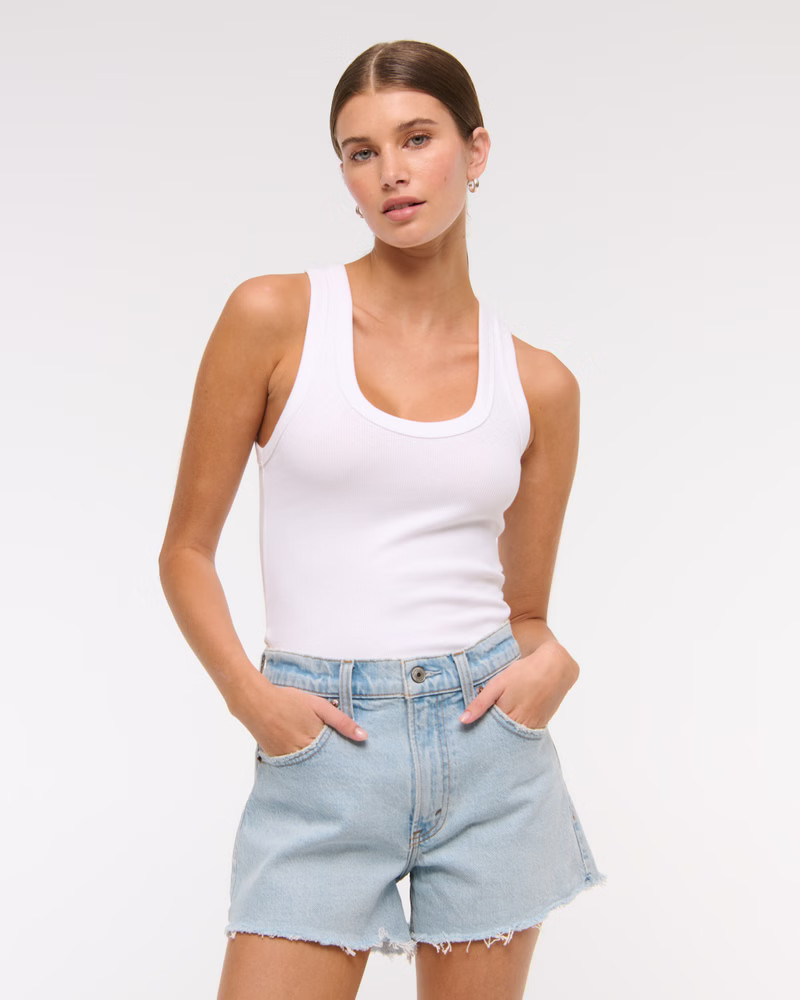 High Rise 90s Cutoff Short | Abercrombie & Fitch (US)