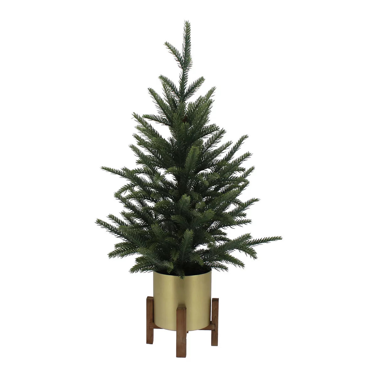 St. Nicholas Square® 26-Inch Gold Tone Metal Vessel Artificial Christmas Tree with Stand | Kohl's
