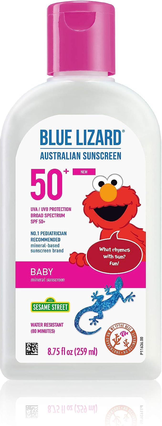 BLUE LIZARD Baby Mineral Sunscreen with Zinc Oxide, SPF 50+, Water Resistant, UVA/UVB Protection ... | Amazon (US)