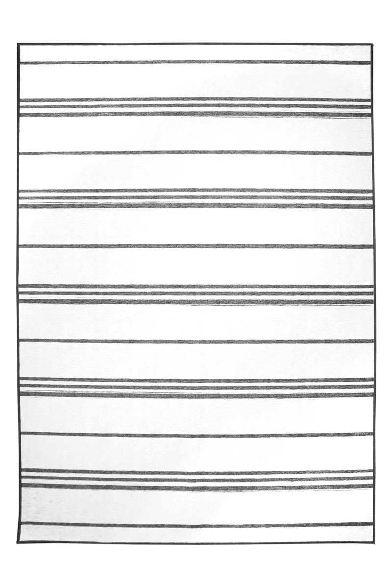 Stripe Grey Washable Rug | My Magic Carpet
