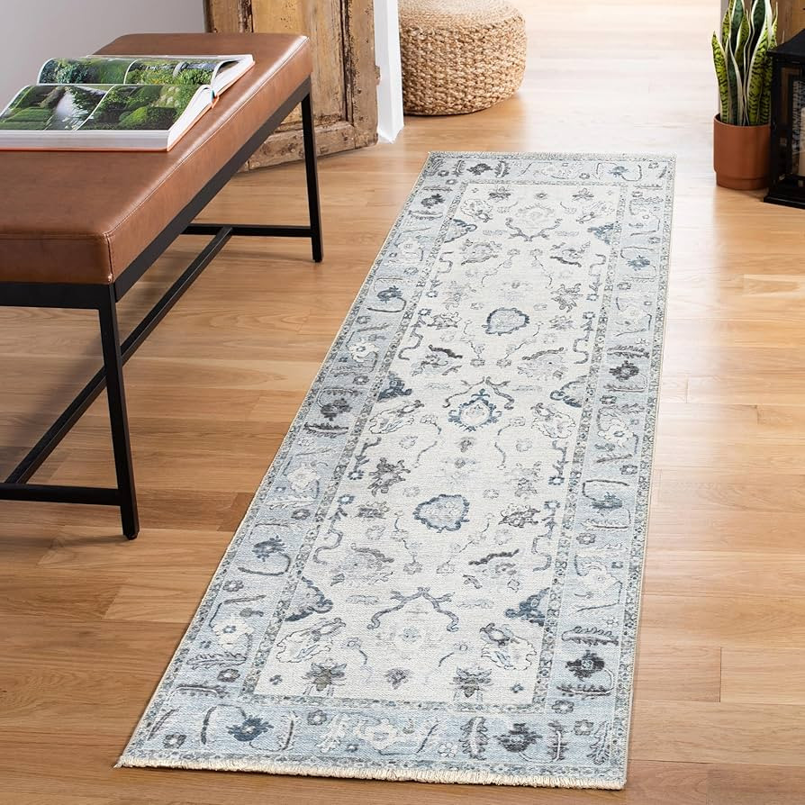 Machine Washable 2'7" x 10' Non-Slip 10 Ft Long Runner Rug for Entryway, Hallway, Bedroom, Bathro... | Amazon (US)