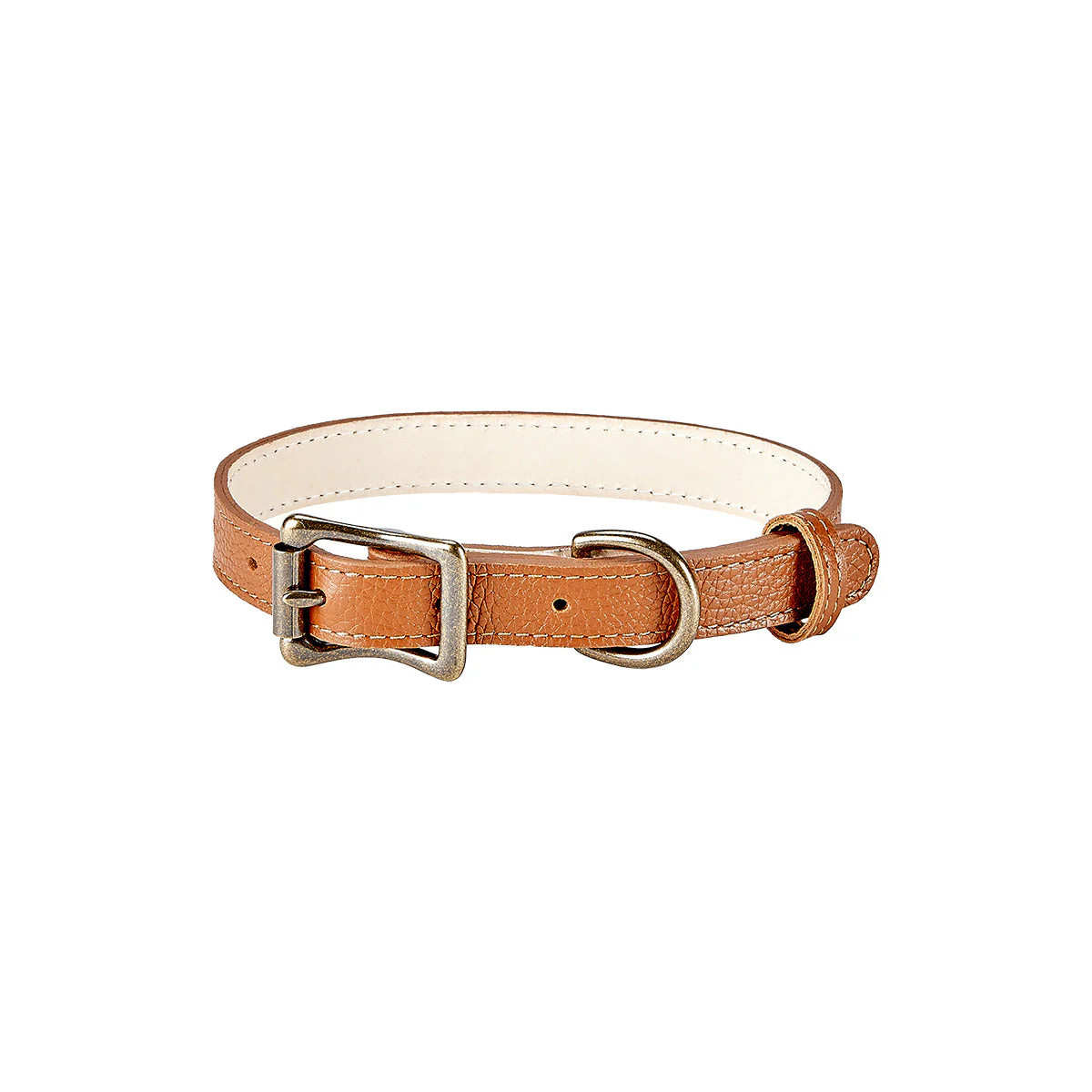 Pebble Grain Leather Dog Collar | Over The Moon