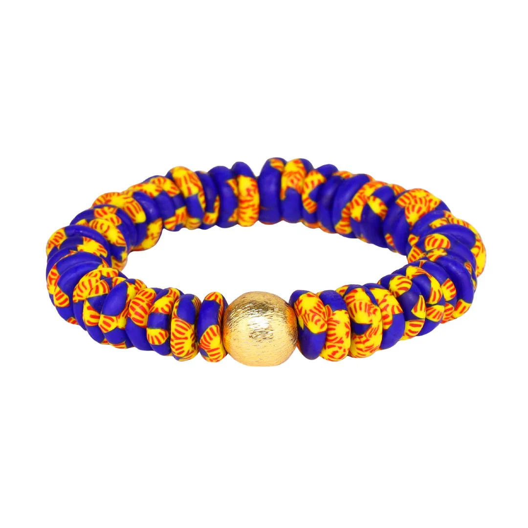 Zendaya Beaded Bracelet - Pansy | BuDhaGirl
